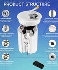 Reliable Electric Fuel Pump Assembly Replacement For Chrysler Pt Cruiser 2001 Through 2004 2.4L Engine showing product structure and components.