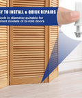 5 Pack Bifold Door Hardware Repair Kit For Quick Top Or Bottom Pivot Pins And Nylon Pivots, 3/8 Inch Replacement Parts