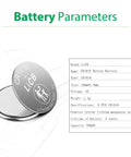 CR1616 Lithium Coin Battery 3 Volt Button Cell 5 Pack Grade A with parameters and specifications displayed.