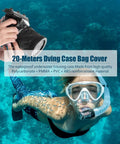 Floating 20m Underwater DSLR Housing Case for Cameras Portable Dive Cage Waterproof Protector in use during snorkeling