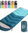 All Weather Sleeping Bag For Adults And Kids, Ultra Lightweight Waterproof Gear For Camping And Hiking, 3-4 Season Warm Insulated Sack
