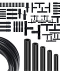 All In One Vacuum Line Kit With Six Five Foot Silicone Hoses In One Eighth To Three Eighth Inch Diameters And 64 Connectors