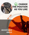 Adjustable angle feature of Hammock Chair With Footrest For Adults Up To 400 Lbs Heavy Duty Folding Outdoor Rocker.