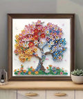 5D Diamond Painting Kit For Adults Beginners Colorful Flower Tree Special Shape Full Drill Diamond Art Dots Gem Craft Set For Home Wall Decor 12 By 12 Inch