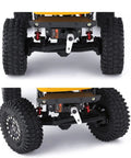 12G Mini Metal Gear Analog Servo for RC Models mounted on RC vehicle axle, compatible with Futaba JR, visible in close-up view