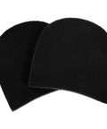 Heel Repair Patch Set, 1 Pair Anti-Slip Rubber Sole Protectors Cushions For Men And Women, cut-to-size, black patches