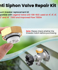 Person holding part of 2 Pack Anti Siphon Valve Repair Kit for Outside Faucets, Vacuum Breaker Fix Set Compatible With Legend Valve LEG-108-903