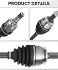 Subaru Forester Front CV Axle Shaft Assembly Fits 2014 2015 2016 2017 2018 2.0L 2.5L Left or Right Front Driver Passenger 66 7568 details