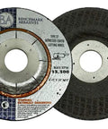 Four And A Half Inch Grinder Cut Off Wheels For Pipeline Cutting Heavy Duty Type One Disc For Metal And Steel Including Stainless Steel With Seven Eighth Inch Arbor Hole Pack Of Twenty Five, front view.