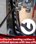 Heavy Duty 12-Inch Cable Bender Two Pack For 350 MCM Electrical Wire, angled head design facilitating tight space bending.