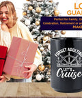 Forget Adulting Lets Cruise Coffee Mug 15Oz Black For Boat Lovers Sailors Yachting Boaters Travelers Sea Lovers Gift with holiday background