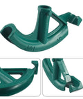 Manual Steel Pipe Bender For 3/4 Inch Copper Tube Conduit Bending Tool Head close-up view of heavy-duty green steel construction.