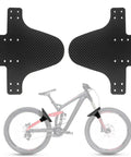 Universal Mountain Bike Mud Guards Front And Rear Set with 12 Ties, shown in carbon fiber pattern, lightweight, for Mini MTB