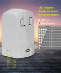 Two Way Charging Hub Battery Charger For Flip Drone Vertical Butler Power Bank Station showing LED battery indicators