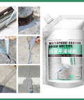 Ultra Tough Fast Dry Crack Sealant And Concrete Bonding Agent For Walls And Floors 500ml Repair Glue shown sealing cracks
