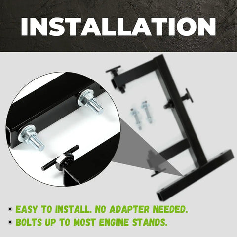 GM Transmission Repair Fixture Compatible With 200R4 TH350 TH400 700R4 4L30E 4L60E 4L65E Engine Holder Stand installation bolts