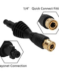 Pressure Washer Gun Adapter Kit With 1/4 Inch Quick Connect Socket And 5 Nozzles, Durable Pressure Washer Fittings For Ryobi