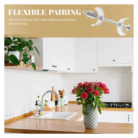 Durable Galvanized Steel Countertop Connectors Set Of 10 Pro Grade for kitchen worktop joining with flexible pairing option.