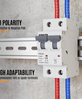 DC Miniature Circuit Breaker 32A 1000V 2P Solar DIN Rail Mount for Solar Panels, Home Electrical System and Battery Protection