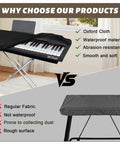 Stretchable Dust Cover For 88 Key And 61 Key Digital Pianos Protects Against Dust and Moisture on Stand