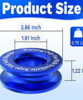 Product Size Heavy Duty Winch Snatch Recovery Ring For Off Road Recovery, Premium 7075 Aluminum Alloy, High Break Strength Snatch Block Ring, Rust Resistant And Durable Gear For Tow Ropes, Winches, And Recovery, blue, 3.86 inch x 1.61 inch