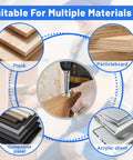 60 Pack 35mm Furniture Connecting Fittings With 6mm Thread Cam Lock Fasteners for multiple materials like planks, particleboard.