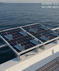 Flat Solar Panel Mounting Kit With Z Bracket Aluminum Hardware For Mobile And Marine Use Eight Pack Includes Wrench For Easy Frame Offset