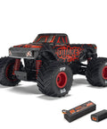 Quake GROM 4x4 RC Monster Truck One Sixteenth Scale Ready To Roll With Battery And Charger Included Brushed Power Red Model