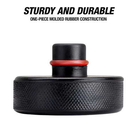 Side view of Tesla Jack Pads For Model Y, 3, S, X Rubber Lift Pads with sturdy one-piece molded rubber construction