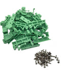 Fifteen Sets PCB DIN Rail Mounting Brackets With Screwdriver For 35mm C45 And 15mm Rails, Circuit Board Holder Clip For DIN Rail