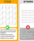 12 Piece Cabinet Door Stopper Kit And Fridge Bumper Pads With Super Strong Self Adhesive For Peaceful Rooms side-by-side comparison of transparent wall guards.