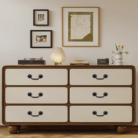 Dresser with Four Pieces Bail Pull Handles Antique Vintage Hardware For Furniture Cabinets Drawers And Dressers Black Zinc Alloy Rustproof Durable