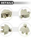 Sun Visor Support Clip Replacement For Volkswagen Passat 2012 2015 Plastic Beige 2 Pack Plug And Play Install multiple angles