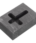 Graphite Cross Shaped Casting Mold for Melting Trusted by Jewelers High Precision Graphite Tool angled view