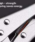 Close-up of high-strength spring detail in Three Pack 11 Inch Locking Pliers Heavy Duty Vice Grips For Welding With Adjustable Jaw Screw.