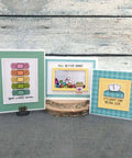 Clear Stamp And Die Set For Card Making And Scrapbooking With Carbon Steel Dies And TPR Stamp Material, featuring colorful get well cards