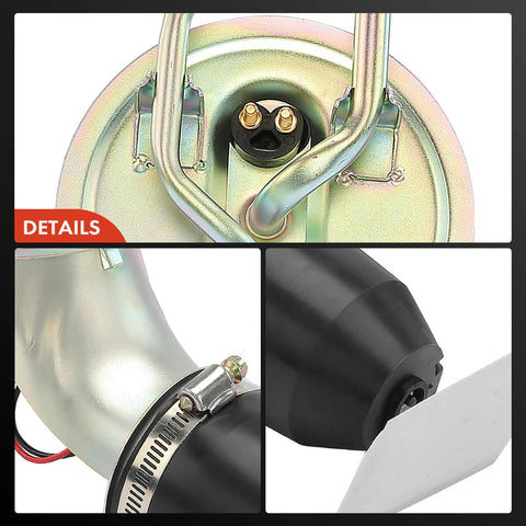 Close-up of Drop-In Electric Fuel Pump Replacement For Lincoln Mark VI 1983 Town Car 1983-1989, Ford LTD, Mercury Grand Marquis 5.0L