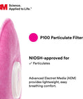 P100 Particulate Filter 3 Pair Pack Bayonet Compatible For Most Half And Full Facepiece Respirators Ultra Lightweight
