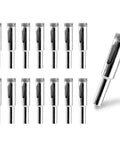 15 Pack Heavy Duty Diamond Drill Bits Offering Knockout Accuracy With Slick Nickel Coating Built Tough For Dead Straight Cuts In Tile Glass Ceramic And Concrete Surfaces Ready For Any Weekend Warrior Project, showing various sizes of drill bits.