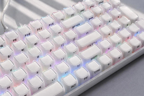 Wireless Mechanical Keyboard With Number Pad And Dynamic RGB Lighting Featuring Playful Jelly Cat Keycaps, close-up of keys.