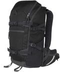 22L Ski And Snowboard Backpack Waterproof Travel Pack with Tough 900D Polyester, side view showing straps and compartments