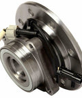 Front Wheel Bearings And Hubs Assembly Replacement For Chevrolet K1500 K2500 K3500 Suburban 1996 To 2000 left right view of hub with electrical connectors