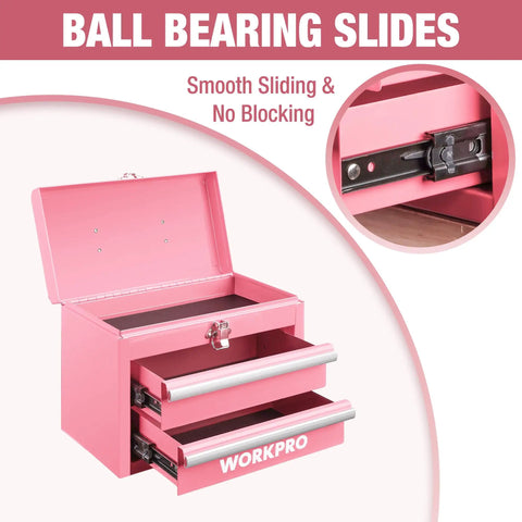 Sleek Portable Mini Metal Toolbox With Twin Drawers, Hella Lightweight Compact Organizer For Garage, Shop, Auto Repair, Rock Solid Build, Zero Hassle Carry, Sweet Spot Design For Pros And DIY Crews