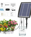 Sun Powered Drip Irrigation System For Outdoor Gardens And Potted Plants Auto Water 20 To 30 Pots With 12 Timing Modes Solar Kit