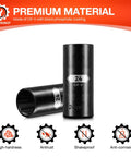 Heavy Duty 1/2 Inch Drive 24Mm Deep Impact Socket 6 Point Chrome Vanadium Steel with black phosphate coating