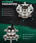 Rear Wheel Bearing Hub Assembly With ABS Fits Lexus CT200h 2011-2017, Toyota Corolla 2019-2023, Prius 2016-2022 specifications image