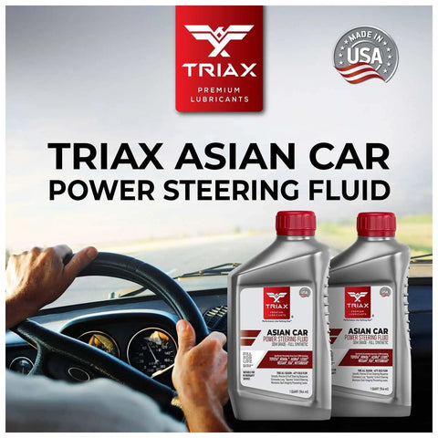 All Asian Cars Power Steering Fluid PSF Hydraulic And Electric Full Synthetic OEM Grade For Honda Toyota Lexus Acura Nissan Infiniti Mazda Hyundai Kia And More 6 Quart Pack bottle label with driver.