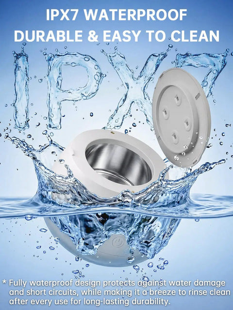 Pro Grade Ultrasonic Retainer Cleaner Machine With 45kHz Power for Night Guards Braces Aligners Toothbrushes and Jewelry 200ml Capacity