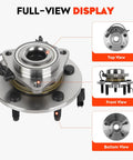 Front Wheel Hub Bearing Assembly For Ram 1500 2009 2010 2011 5 Lug With ABS Replacement 515126 Front Axle Size Nine Sixteenths Inch 18 UNF 2A