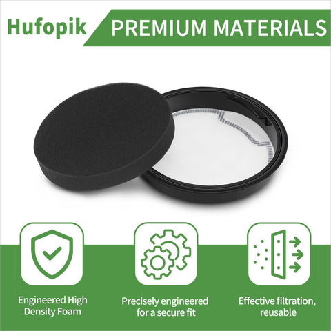 2 Pack Vacuum Filter For Eureka WhirlWind Bagless Canister Vacuum Cleaner Fits NEN110A NEN110B NEN110D Washable Replacement Filter